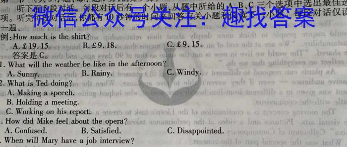 ［河南大联考］河南省2024届高三11月联考英语