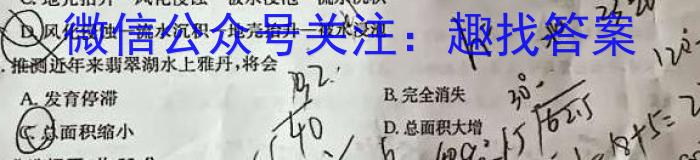 2024届高三第二次模拟考试(24-431C)地理试卷答案