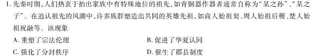 【精品】2024年衡水金卷先享题分科综合卷 B答案新教材3思想政治