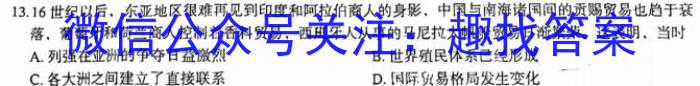 2023年江西省年南昌市南昌县九年级第二次评估检测历史试卷