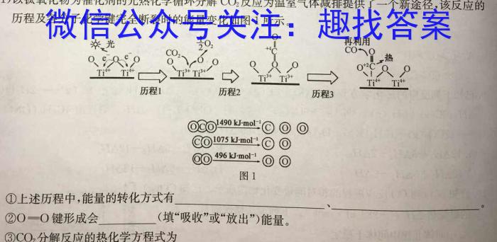 j贵州省贵阳市2024届高三年级上学期12月联考化学试卷答案