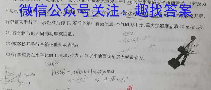 安徽省2023-2024学年八年级上学期学业水平监测(12月)l物理