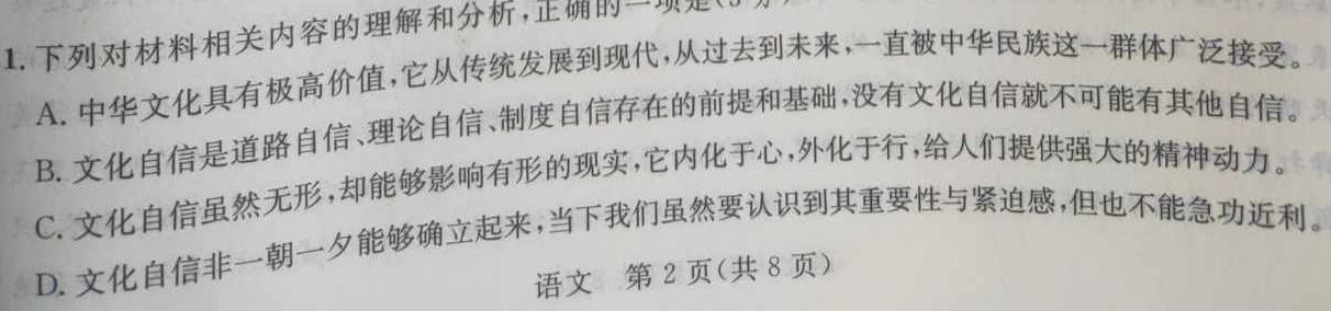 [今日更新]衡水金卷先享题调研卷2024答案新高考(3)语文试卷答案