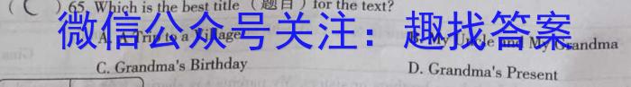 安徽省淮北市2023-2024学年九年级12月月考（无标题）英语