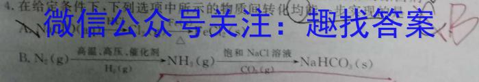 q稳派联考·广东省2023-2024学年高三11月统一调研测试化学