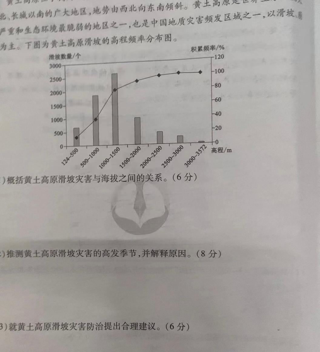 河北省2024年中考适应性训练（5.21）地理试卷答案。