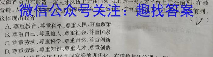 2024年全国高考仿真模拟卷(三)政治~