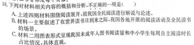 [今日更新]山东高中名校2021级高三百校联合考试语文试卷答案