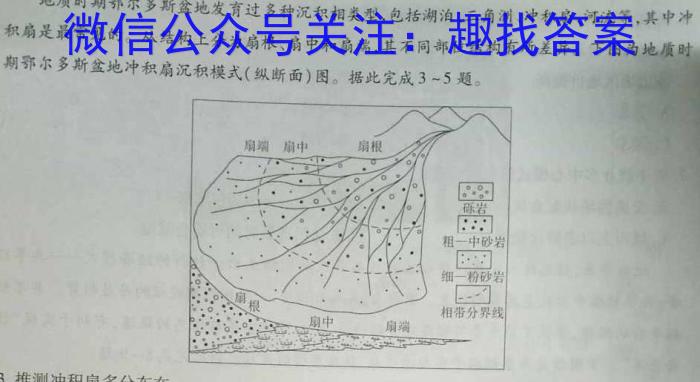 炎德英才大联考2024年高考考前仿真联考一地理试卷答案