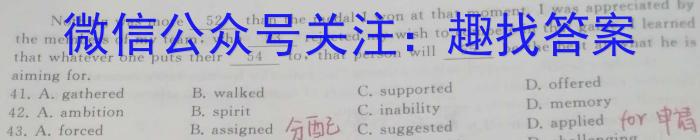 江西省2024年初中学业水平考试样卷试题卷（五）英语