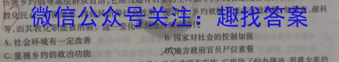 2024年衡水臻卷中考原创临考预测卷一二三历史试题答案