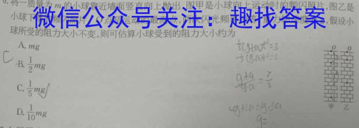 2024年普通高等学校招生全国统一考试冲刺压轴卷(二)物理试卷答案