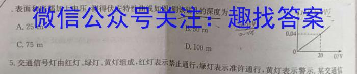 衢州市2024年6月高二年级教学质量检测试卷物理试卷答案