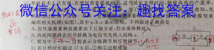 2024年全国高考·模拟调研卷(一)生物学试题答案