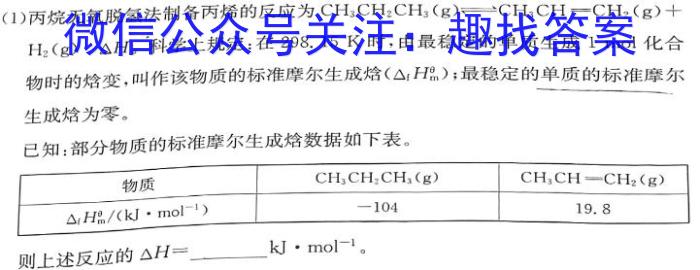 3安徽省淮北市2024届高三第一次质量检测化学试题