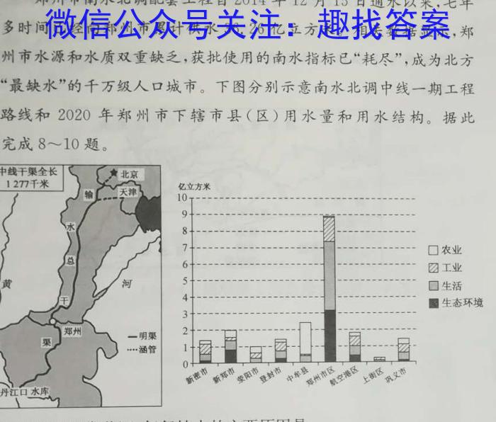 2024年高考终极预测卷(5月)地理试卷答案