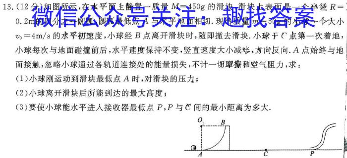 云南一统2024年云南省第一次高中毕业生复习统一检测物理试卷答案