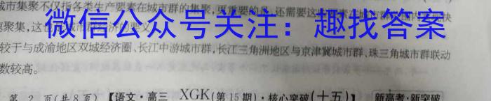 山西省2023-2024学年度九年级阶段评估（2.26）语文