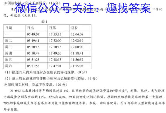 河南省2023～2024学年下学期七年级期中核心素养检测地理.试题