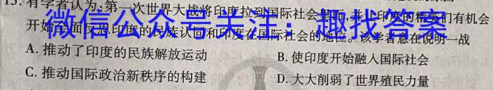 2024年衡水名师卷高考模拟信息卷(一)政治1