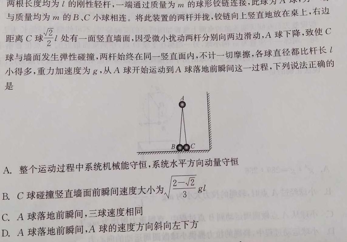 安徽省合肥市2024年第二学期九年级3月中考模拟物理试题.