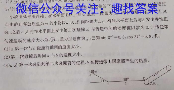 2024考前信息卷·第八辑 重点中学、教育强区 考前押题信息卷(三)3物理试题答案