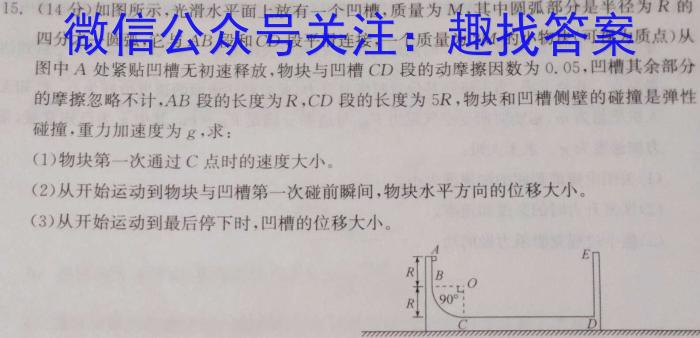 安徽省2024年中考密卷先享模拟卷(一)物理