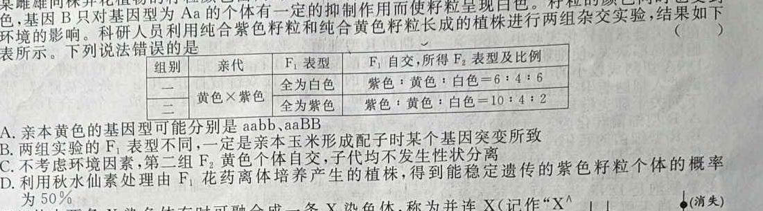 云南省2023-2024学年度高一年级上学期期末模拟考试生物