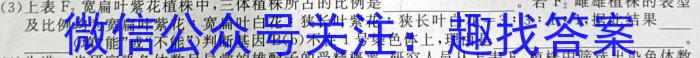 山西省2023~2024学年度七年级期末评估卷R-PGZX E SHX(八)8生物学试题答案