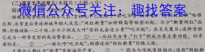 思博教育·河北省2024-2025学年度九年级第一学期第一次学情评估语文