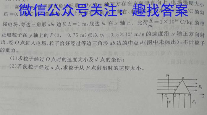 衡水名师卷 2024年高考模拟调研卷(新高考◇)(二)2物理试卷答案