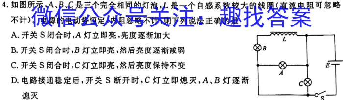 安徽省2024届下学期九年级开学考试（无标题）物理