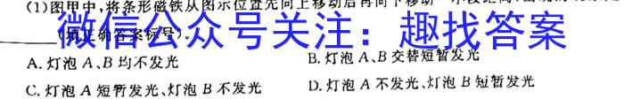 安徽省省城名校2024年中考最后三模（三）h物理