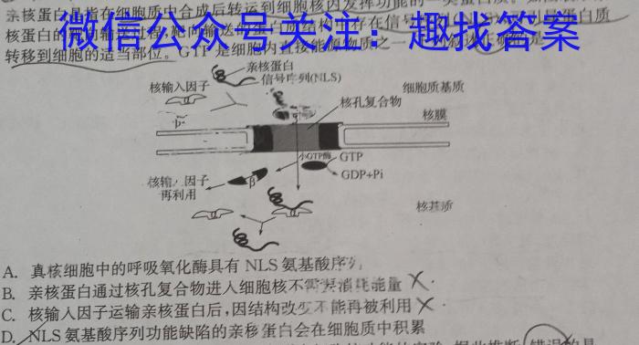 稳派大联考·江西省2023-2024学年度第二学期高一年级3月联考数学