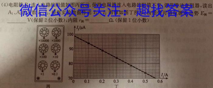 湖南省雅礼中学2025届高三上学期入学考试物理试题答案