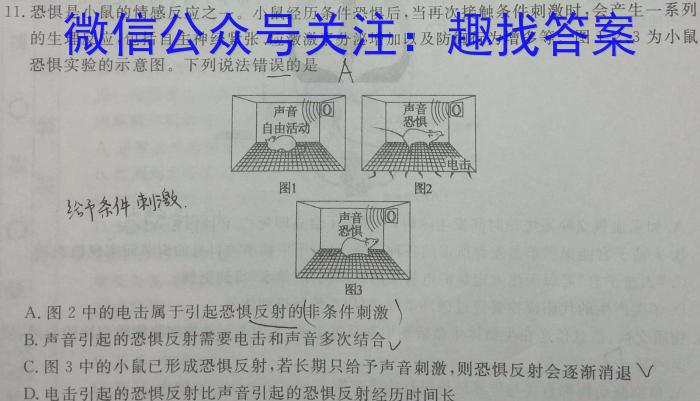 河南省名校联盟2024届高三年级4月模拟考试生物
