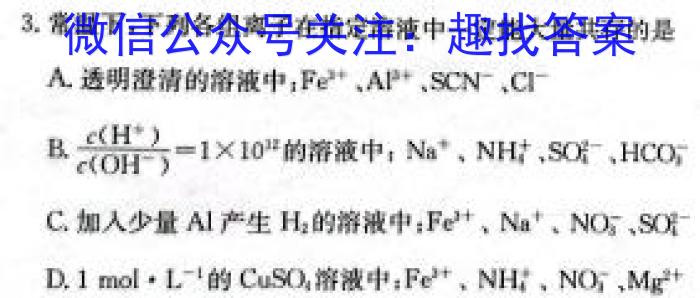 新高考联考协作体湖北省2024年春季高二期末考试数学