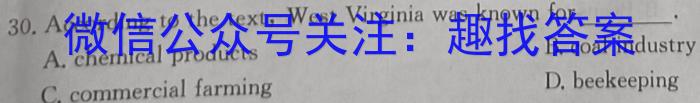 九师联盟 2024届高三1月质量检测巩固卷(LG)英语试卷答案