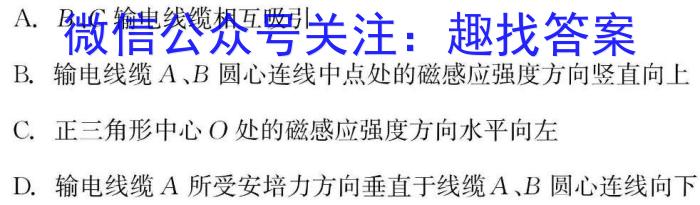 2024年湖南省普通高中学业水平合格性考试仿真试卷(专家版三)f物理