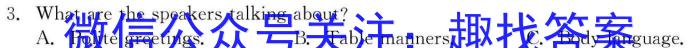 安徽省2024年九年级5月考试（无标题）英语试卷答案