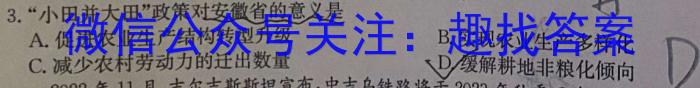 2024年河南省普通高中招生考试试卷冲刺(一)地理试卷答案