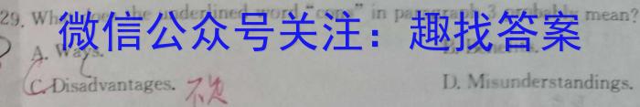 江西省2024年赣州经开区九年级期中测试卷英语试卷答案