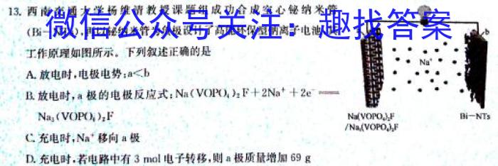 重庆市巴蜀中学2024年下学期九年级4月期中考试化学