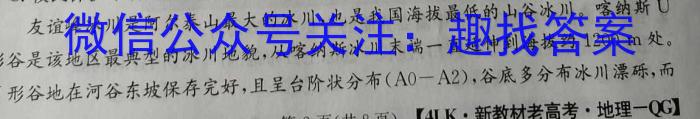 安徽省2024届九年级第二次模拟考试地理试卷答案