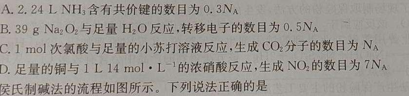 【热荐】湖南省永州市2025年高考第一次模拟考试化学