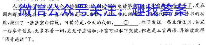 陕西省2023-2024学年度八年级第二学期阶段性自测题语文