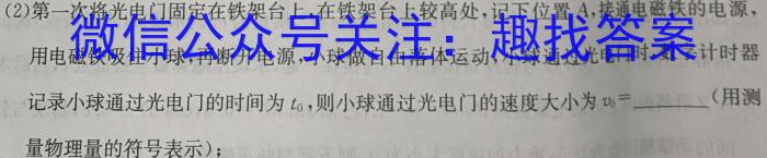 2025届全国高考分科模拟调研卷（一）物理试卷答案