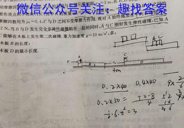 2024年河南省普通高中招生考试命题人卷h物理