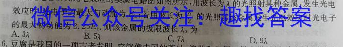 九师联盟 2023~2024学年高三核心模拟卷(下)(三)3物理试卷答案