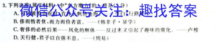 河南省2026届河南名校联盟12月考试语文